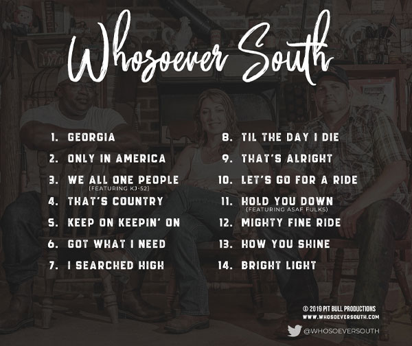 Backroads and Small Towns Whosoever South album back