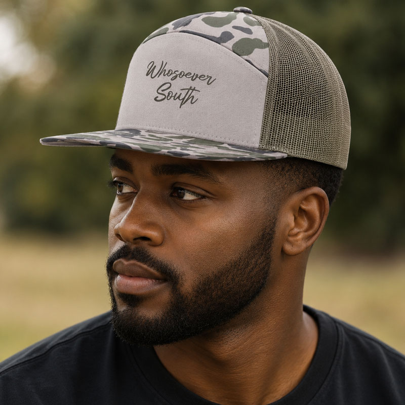 Camo tan whosoever south hat