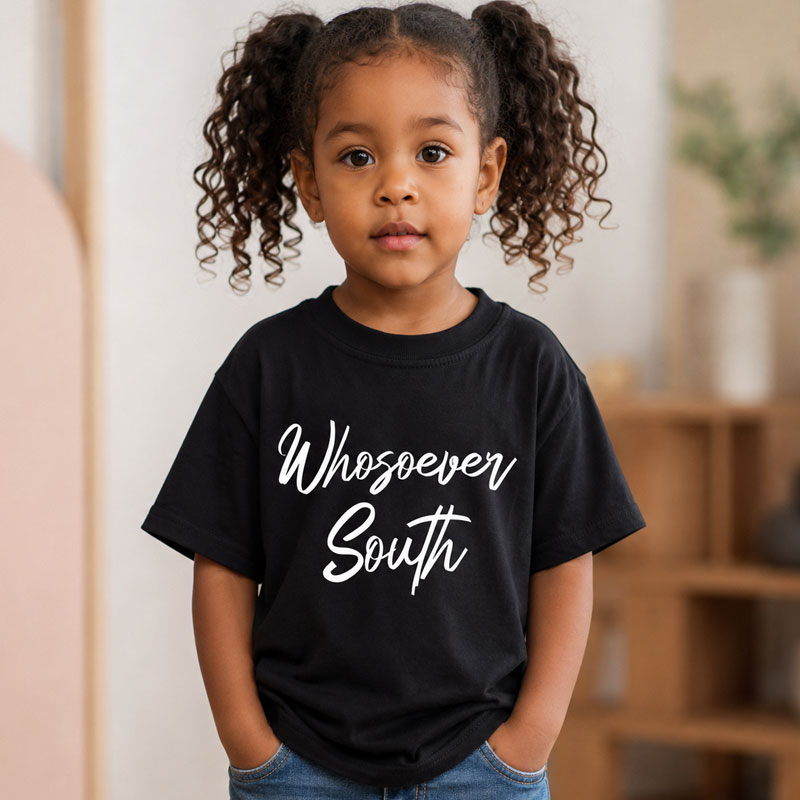 toddler black whosoever south shirt