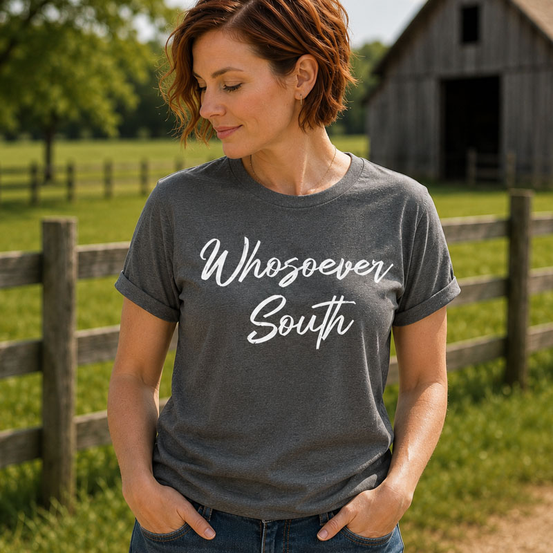 Ladies Charcoal Shirt Whosoever South