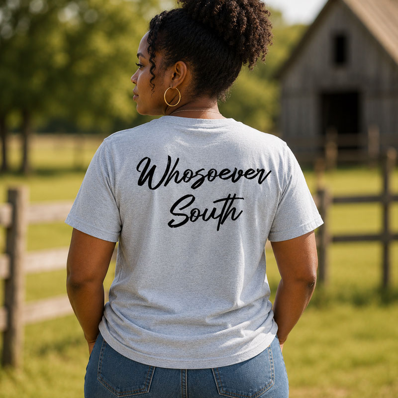 ladies grey whosoever south shirt