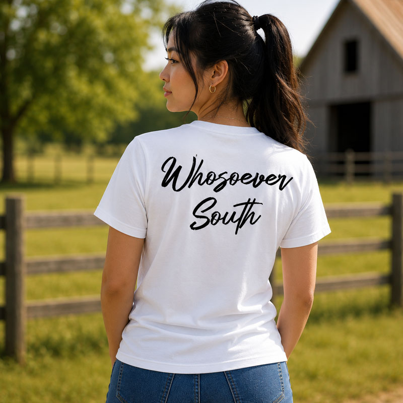 womens white shirt whosoever south