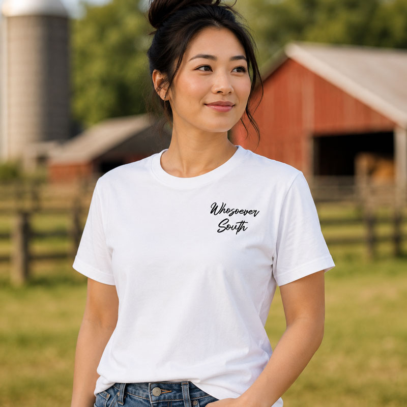 womens white shirt whosoever south