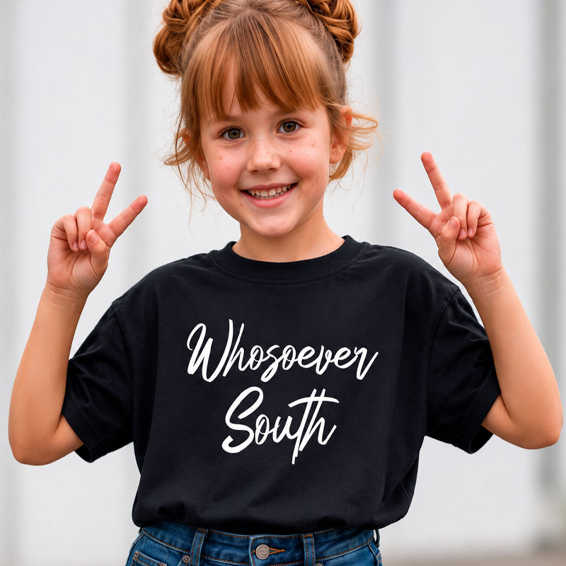 Youth Black Whosoever South Shirt