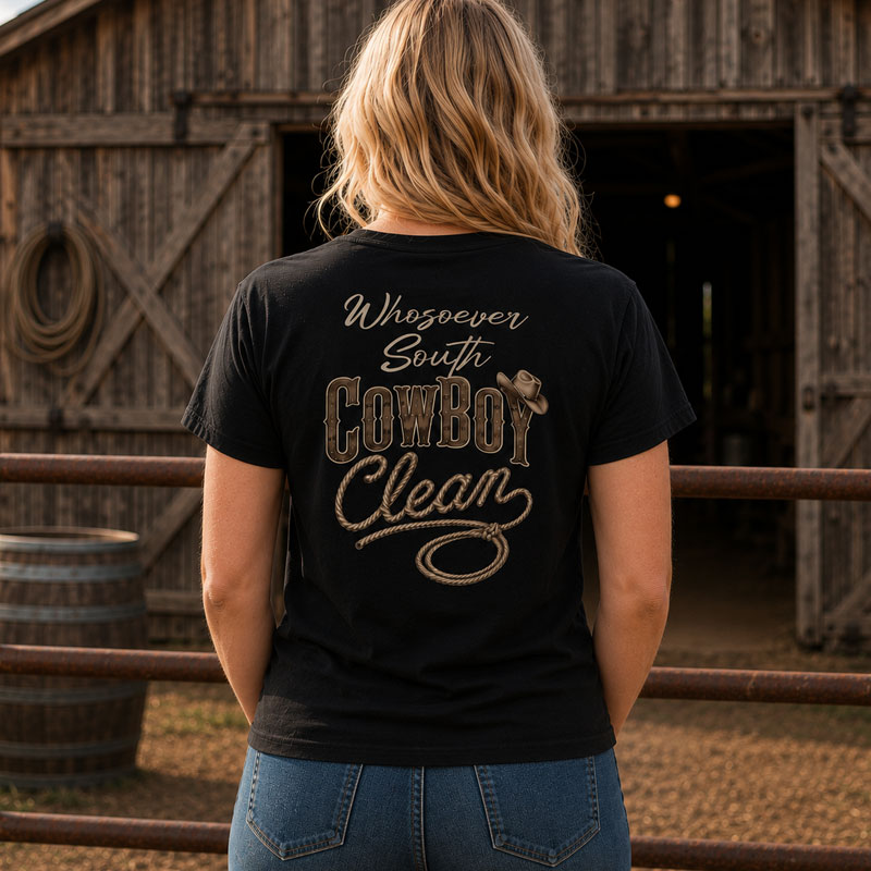 whosoever south cowboy clean shirt back